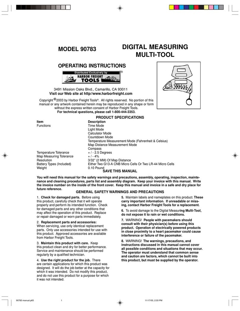 Harbor Freight Tools 90783 operating instructions