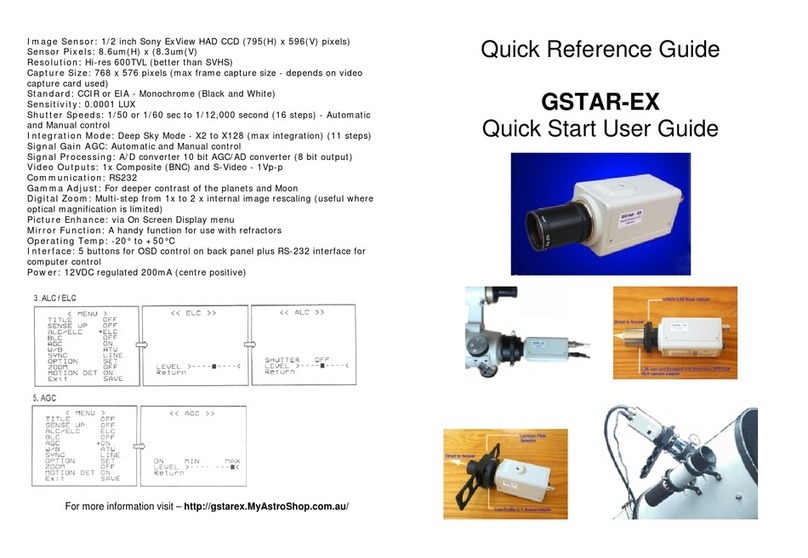 Astro Shop GSTAR-EX Quick reference guide