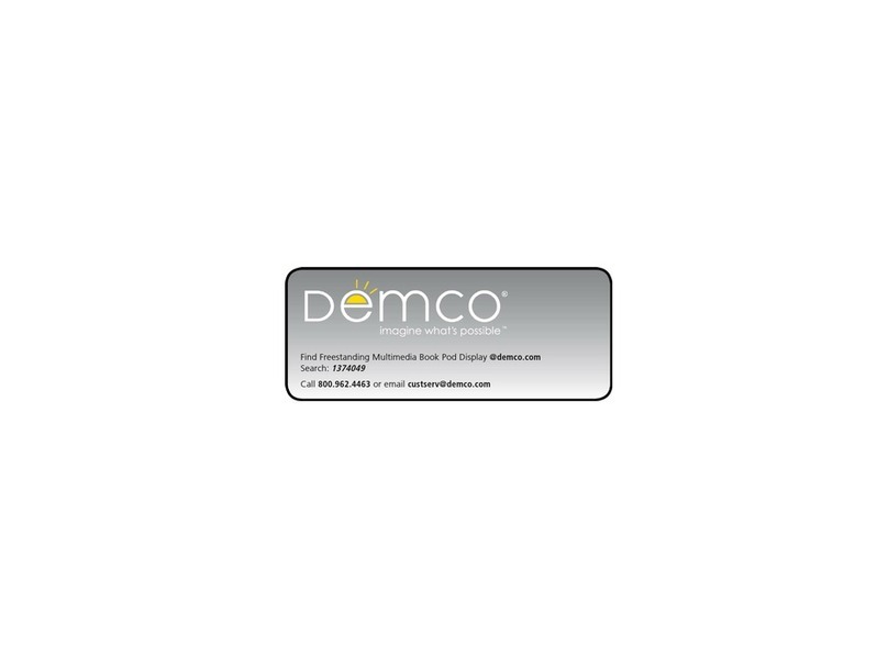 Demco Freestanding Multimedia Book Pod Display Assembly instructions