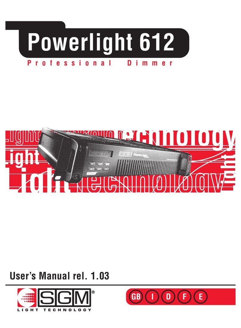 SMG Powerlight 612 user manual