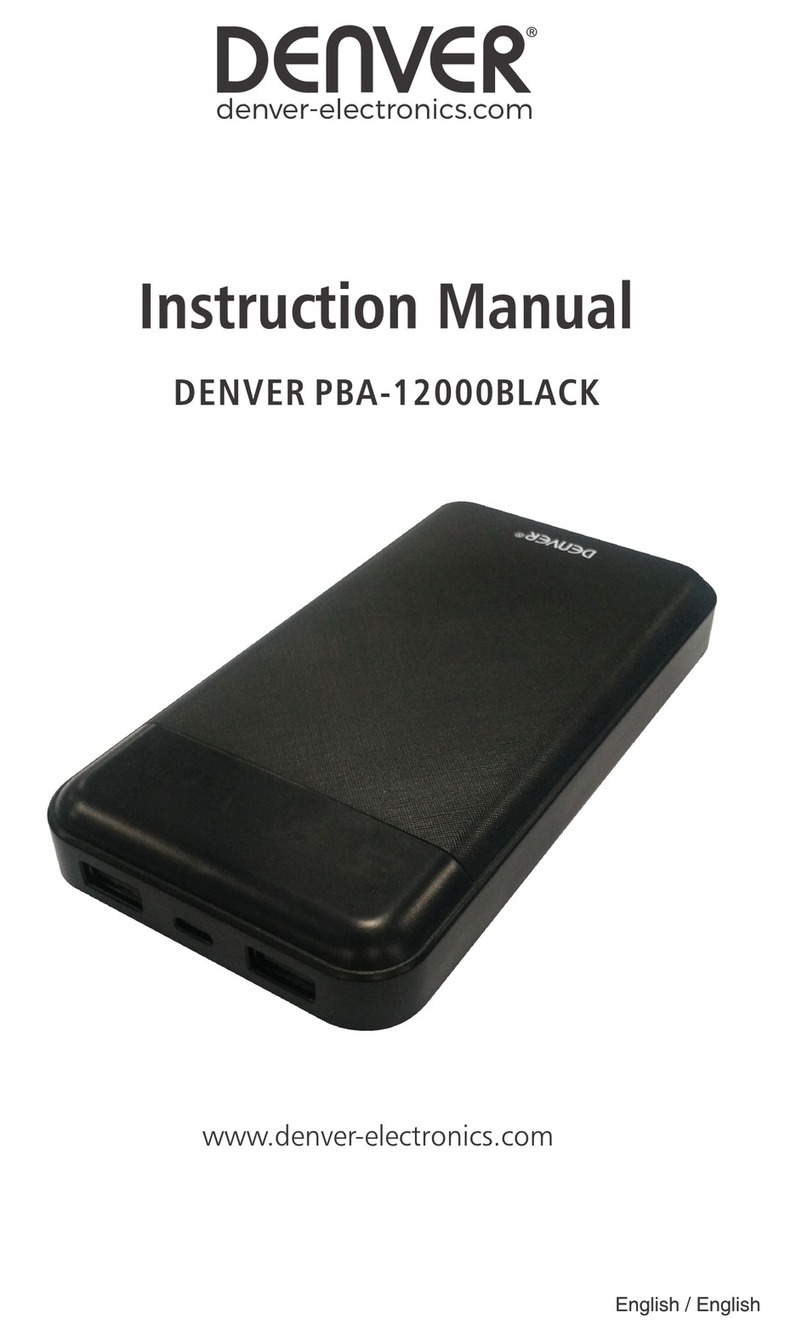 Denver PBA-12000BLACK instruction manual