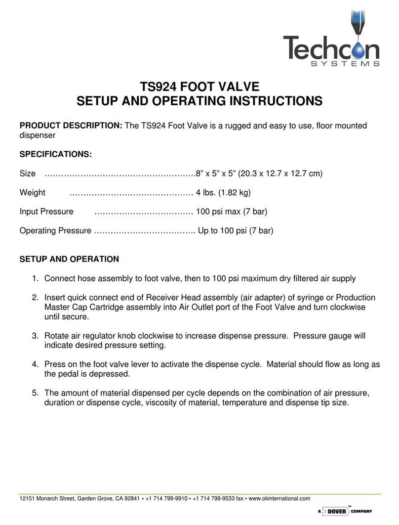 TECHCON SYSTEMS TS924 Set up and operating instructions TECHCON SYSTEMS TS924 Set up and operating instructions