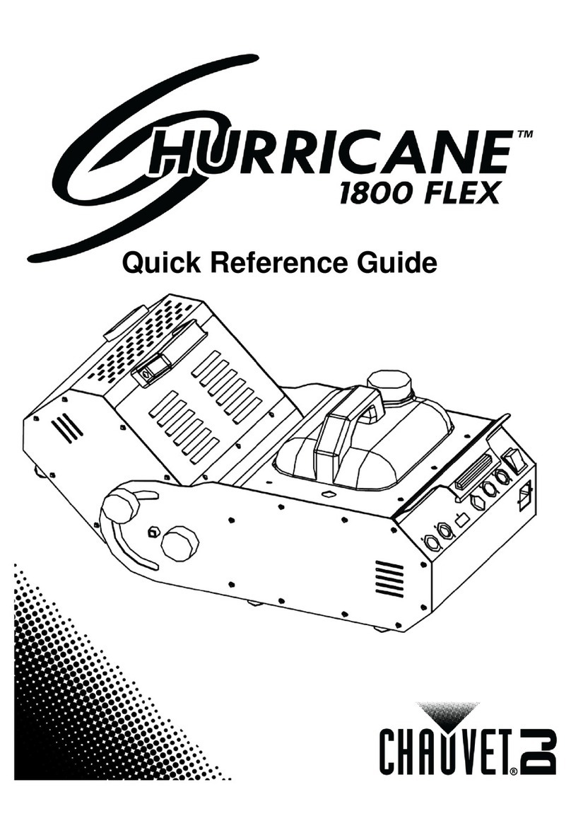 Chauvet DJ HURRICANE 1800 FLEX Quick reference guide