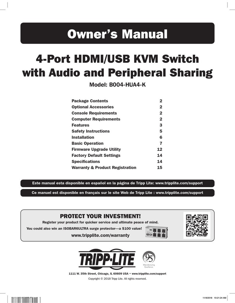 Tripp Lite B004-HUA4-K User manual