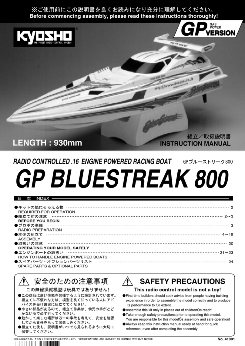 Kyosho GP Bluestreak 800 instruction manual