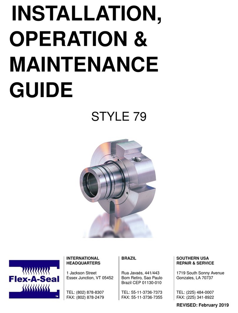 Flex-A-Seal Style 79 Installation, operation, maintenance guide