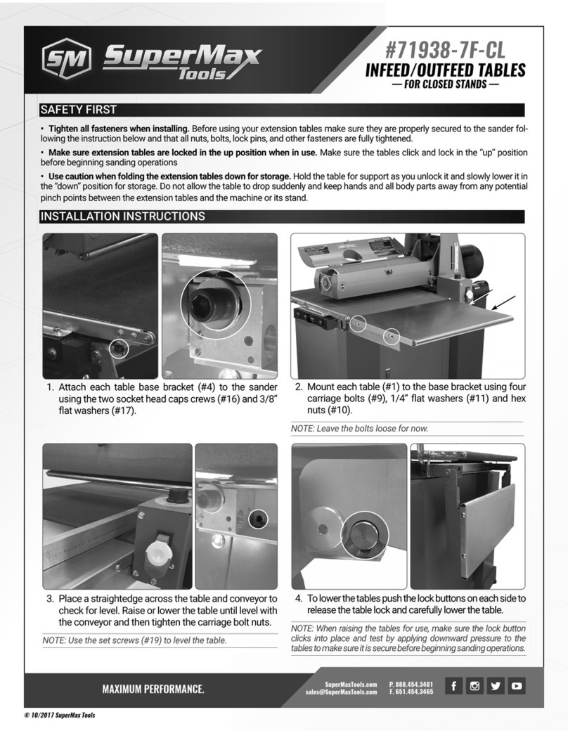 SuperMax 71938-7F-CL installation instructions SuperMax 71938-7F-CL installation instructions