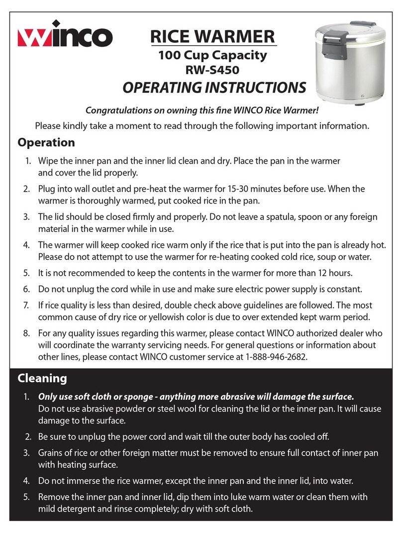 Winco RW-S450 User manual