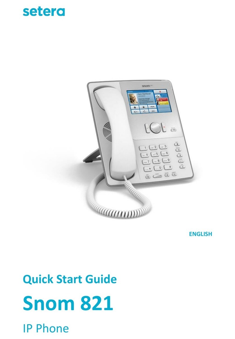 Snom Vodafone 821 User manual