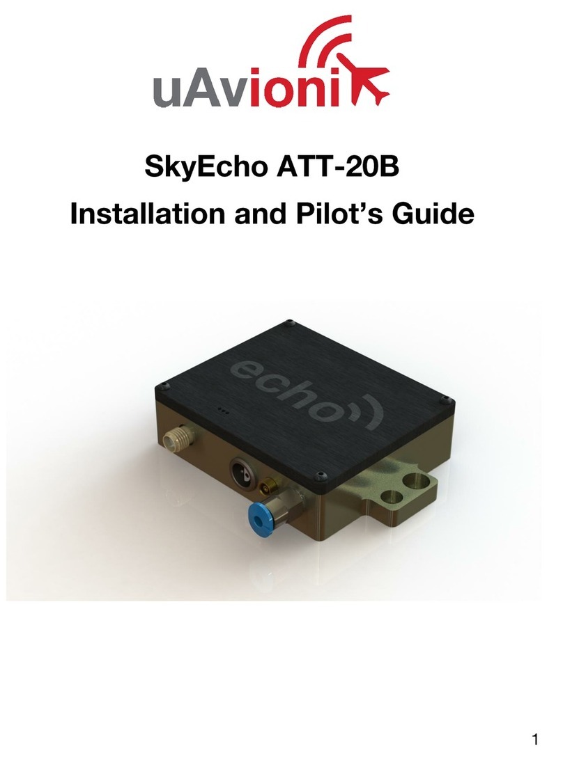uAvionix SkyEcho ATT-20B Installation and Pilot's Guide
