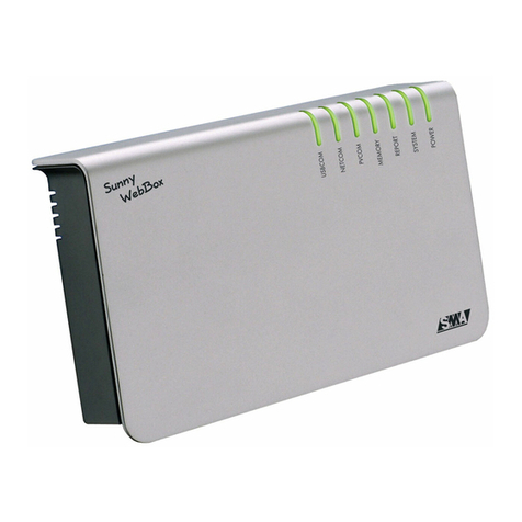 SMA SUNNY WEBBOX with Bluetooth user manual