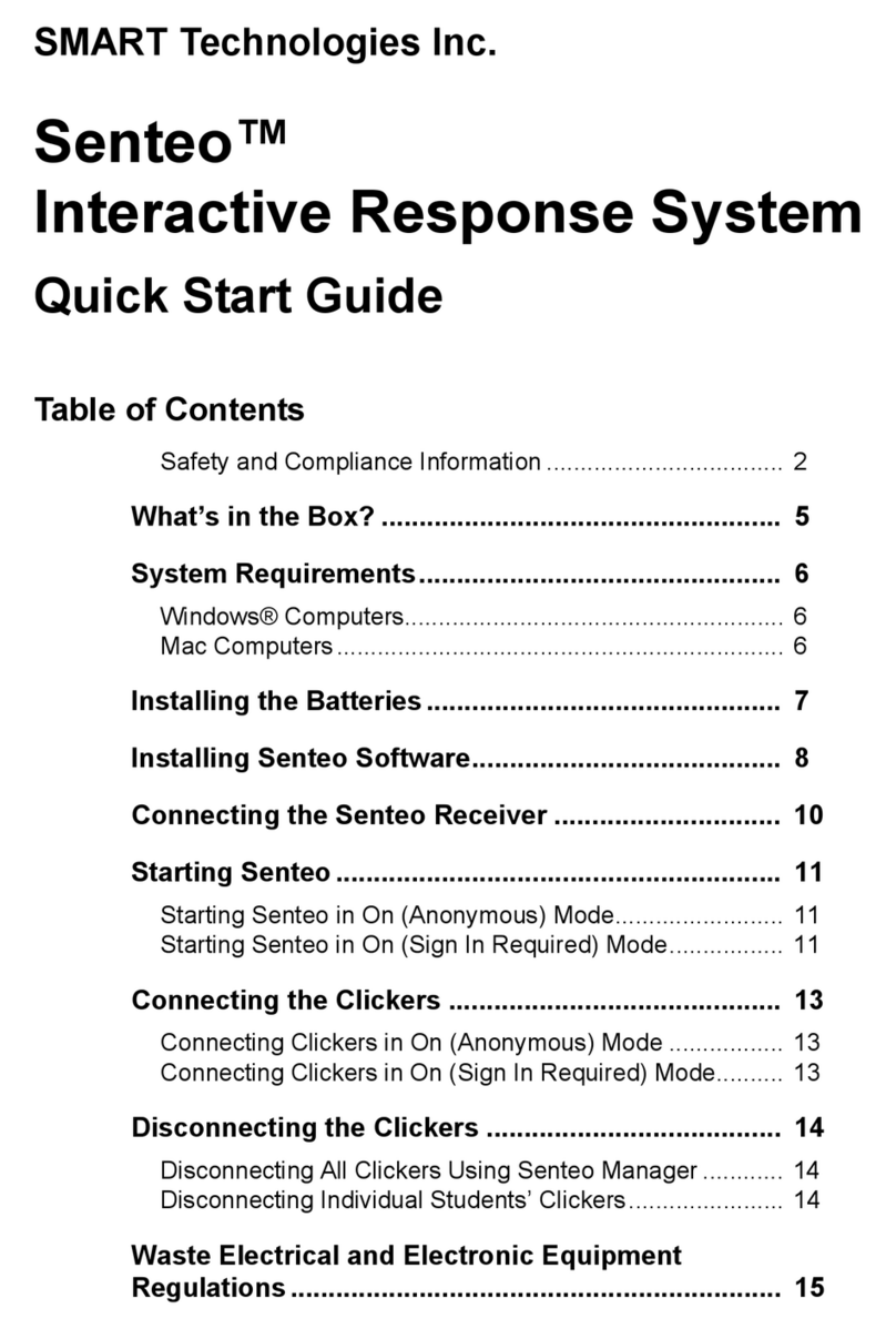 Smart Technologies Senteo quick start guide