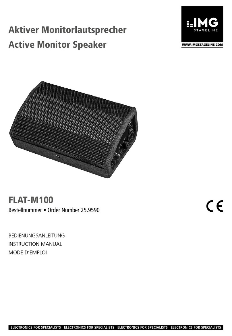 IMG STAGE LINE FLAT-M100 instruction manual