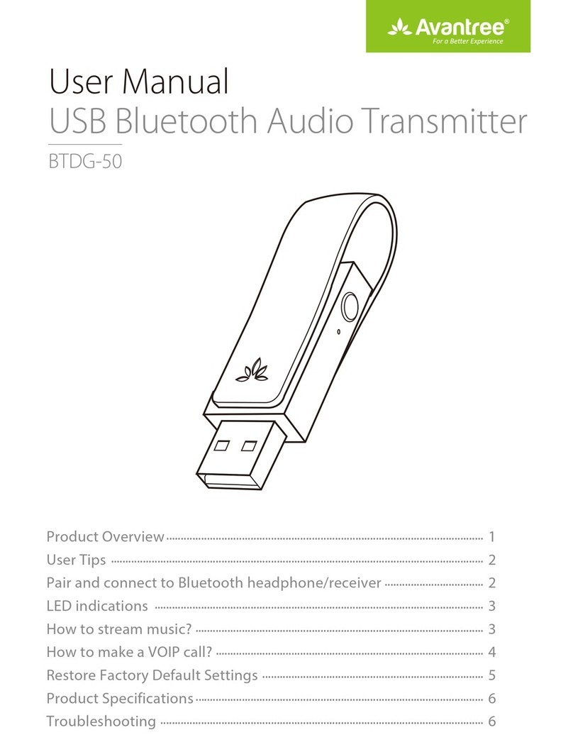 Avantree BTDG-50 User manual