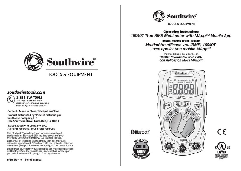 Southwire 16040T operating instructions