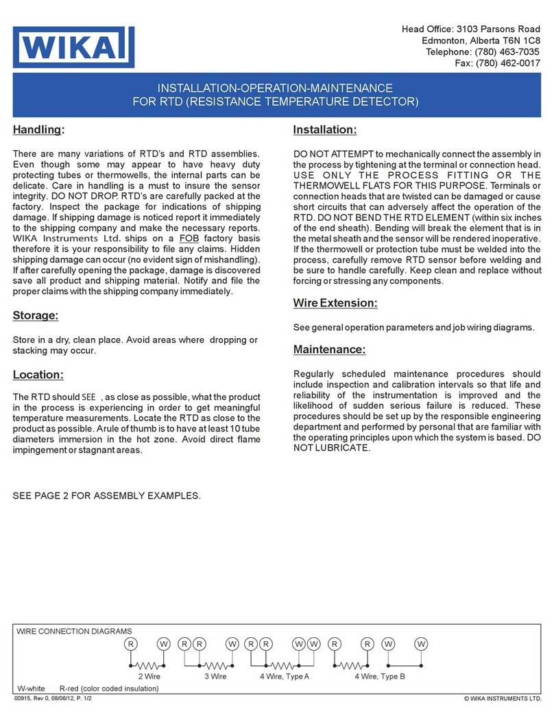 WIKA 7000 Series Owner's manual