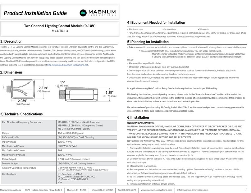 Magnum Mx-UTR-L3 User manual