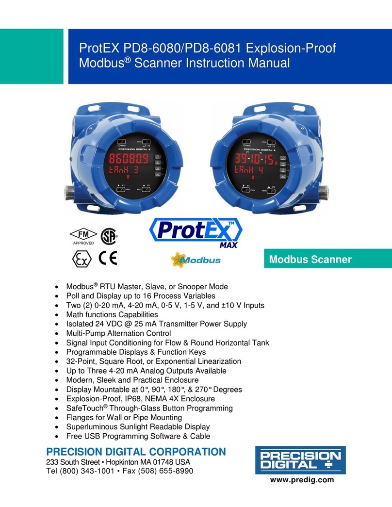 PRECISION DIGITAL ProtEX Series User manual
