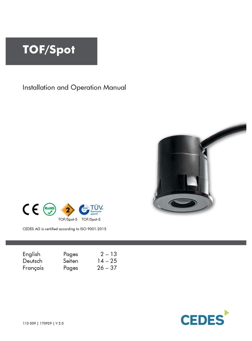 Cedes TOF/Spot Owner's manual