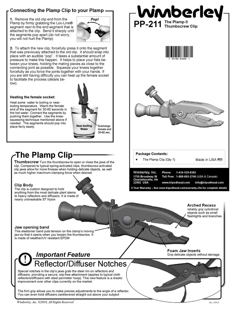 Wimberley PP-211 User manual