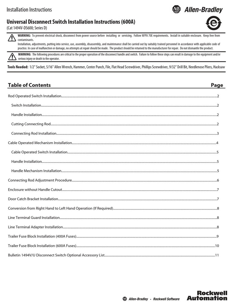 Allen-Bradley D Series User manual
