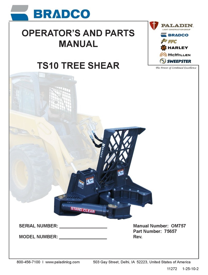 Bradco TS10 Operator and parts manual Bradco TS10 Operator and parts manual
