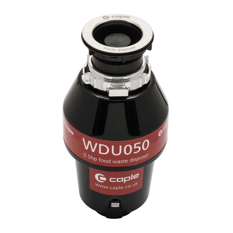 Caple WDU050 instruction manual Caple WDU050 instruction manual