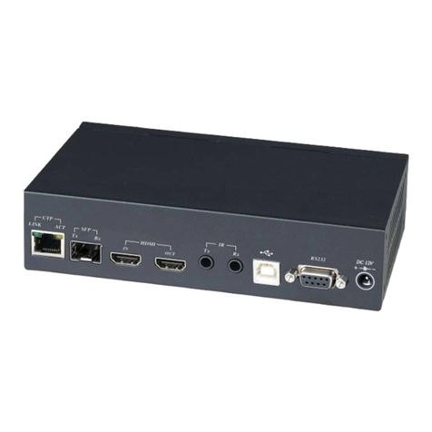 SC&T 4K HDMI KVM USB/RS232/IR/Analog Audio CAT5e Extender over IP... user manual