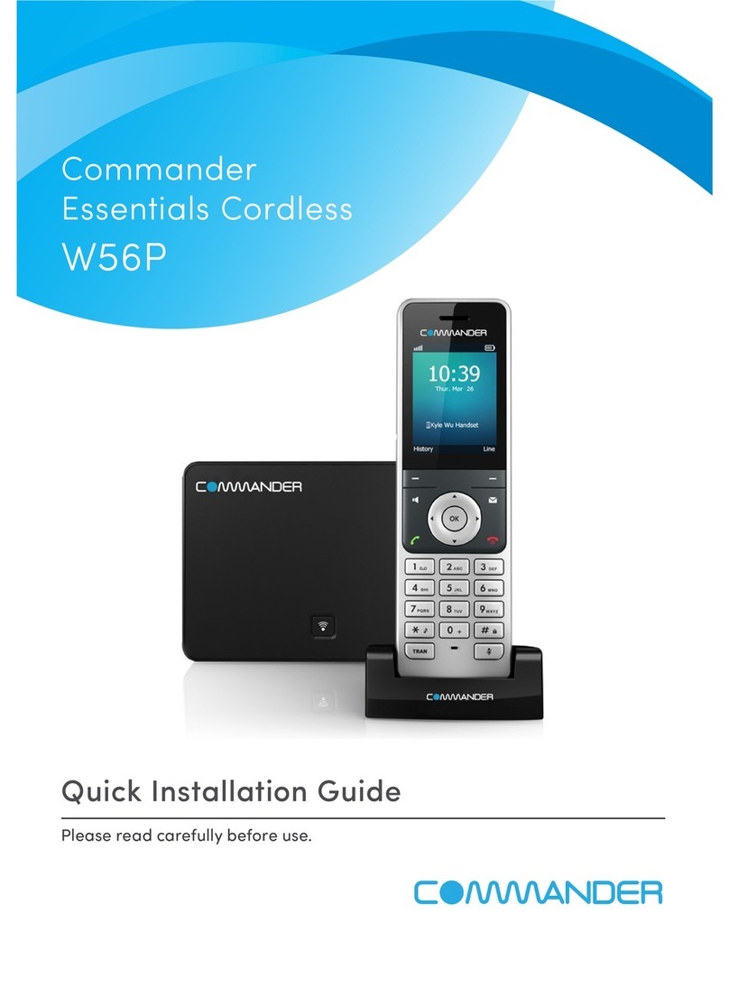 Commander W56P User manual