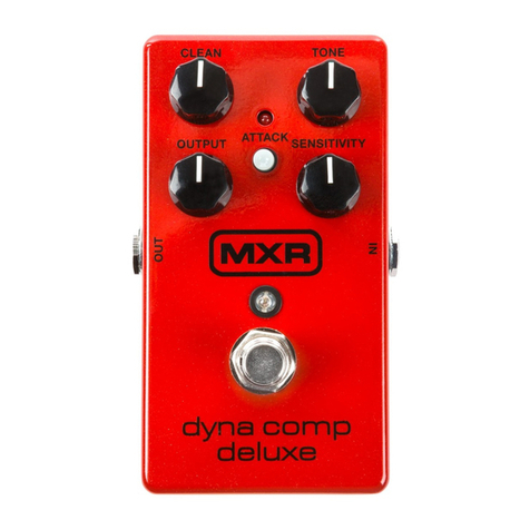 mxr Dyna Comp Deluxe User manual/operation instructions