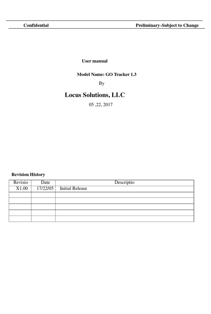 Locus Solutions GO Tracker 1.3 user manual