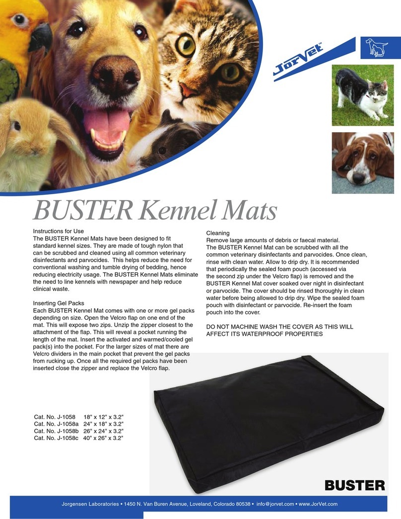 Jorvet BUSTER Kennel Mats manual