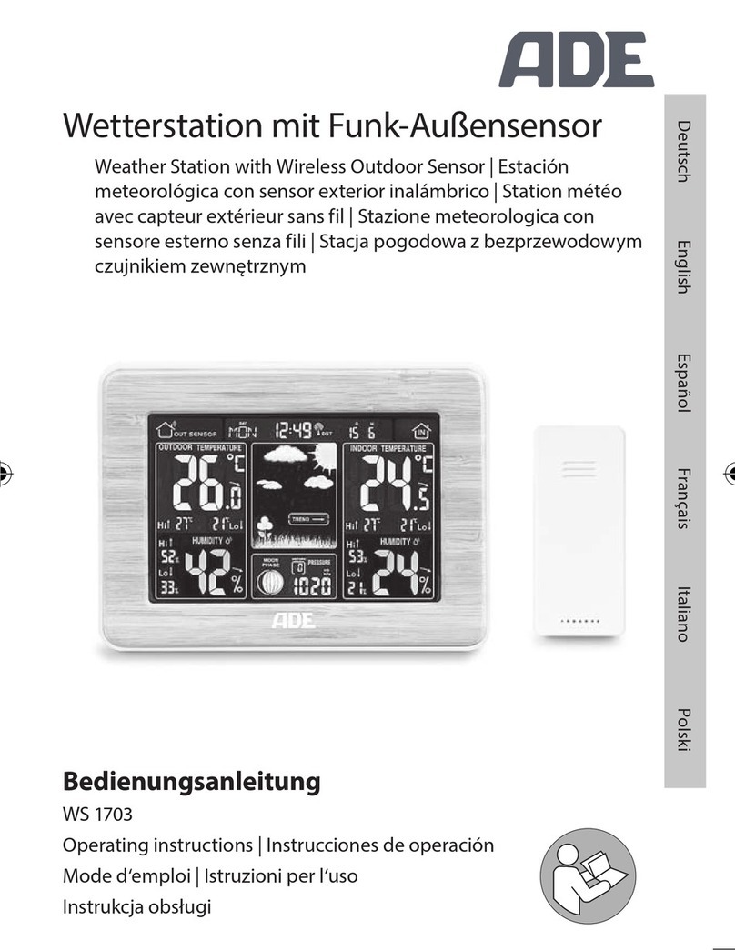 ADE WS 1703 operating instructions