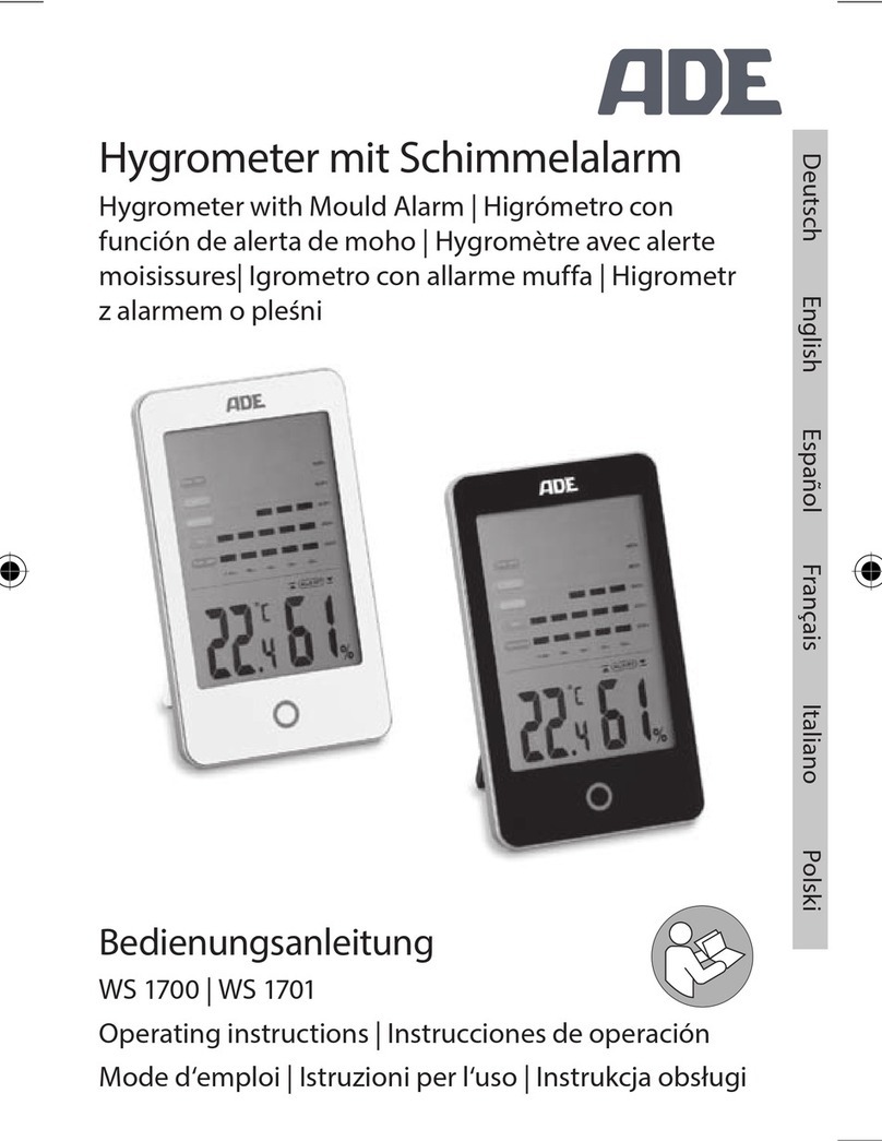 ADE WS 1700 User manual