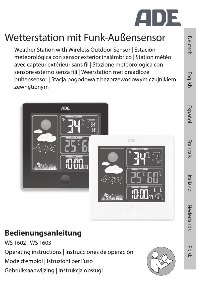 ADE WS 1602 operating instructions