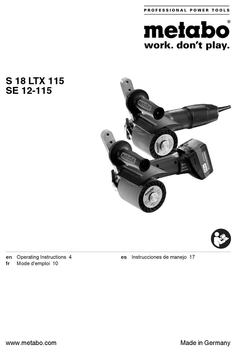 Metabo W 18 LTX 115 operating instructions