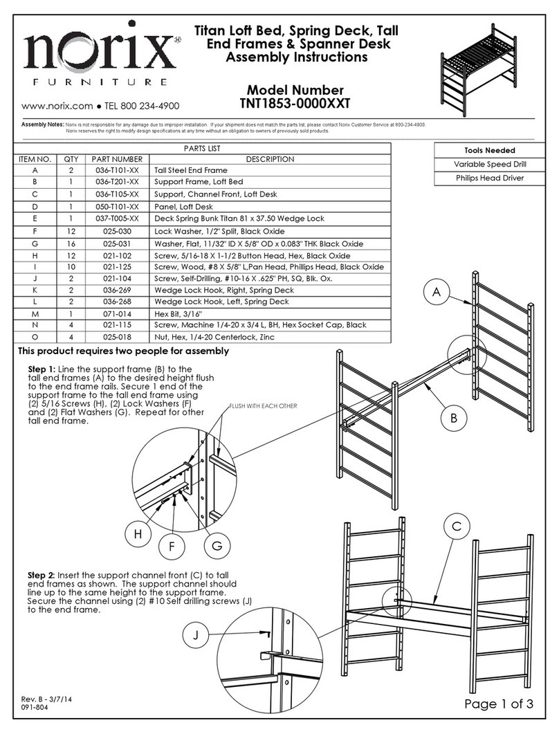 norix TNT1853-0000XXT Assembly instructions norix TNT1853-0000XXT Assembly instructions