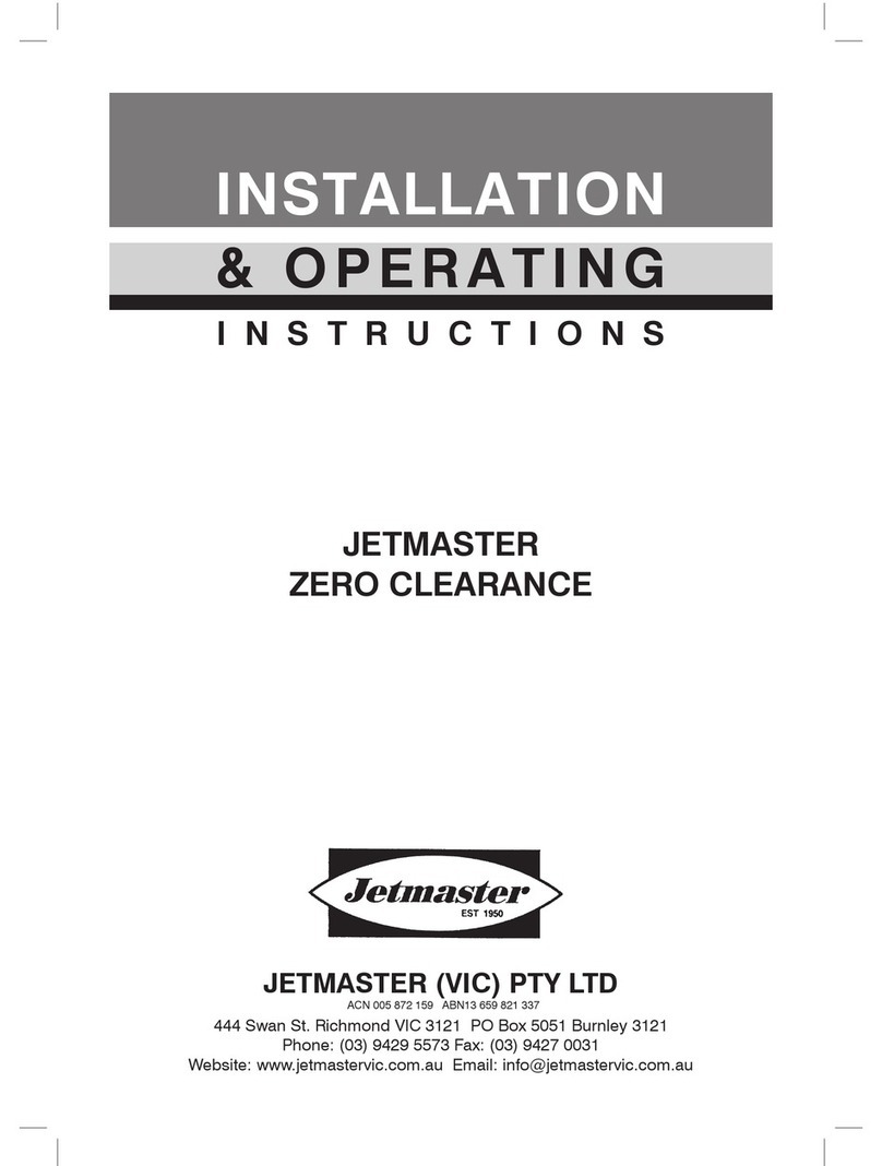 Jetmaster 400 Installation & operating instructions