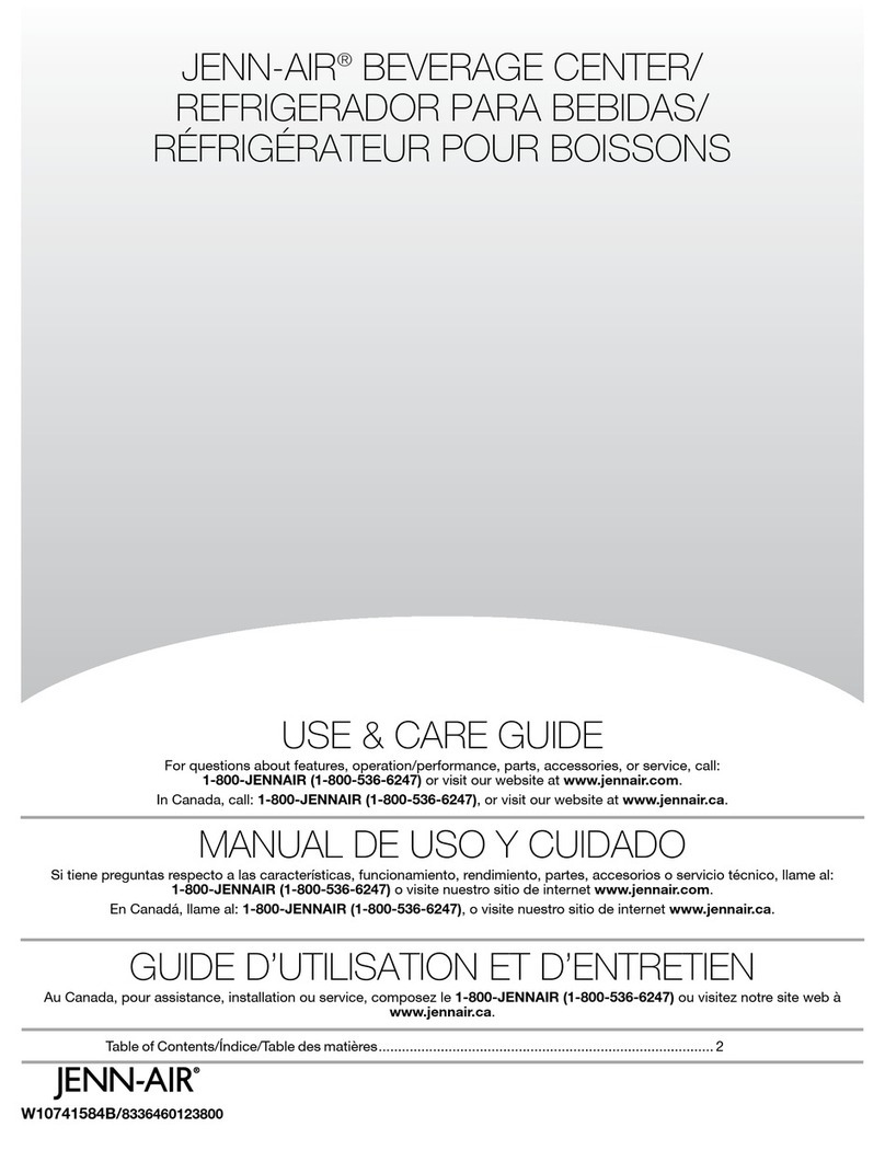 Jenn-Air BEVERAGE CENTER Use & care guide
