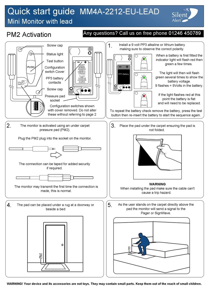 Silent Alert MM4A-2212-EU-LEAD quick start guide