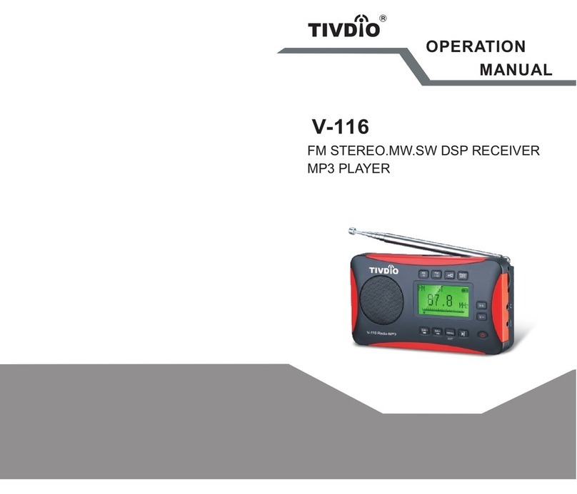 Tivdio V-116 Operation manual