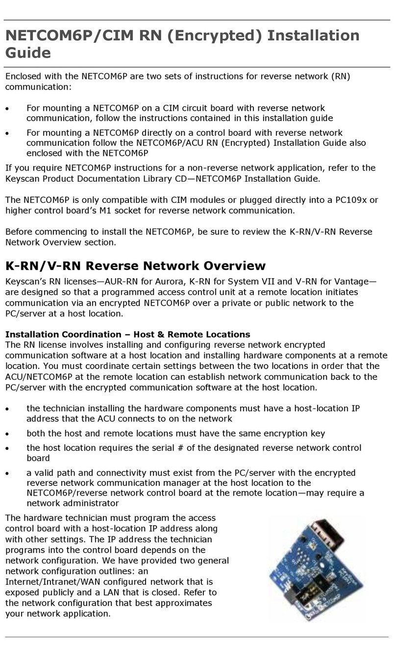 Keyscan NETCOM6P installation guide