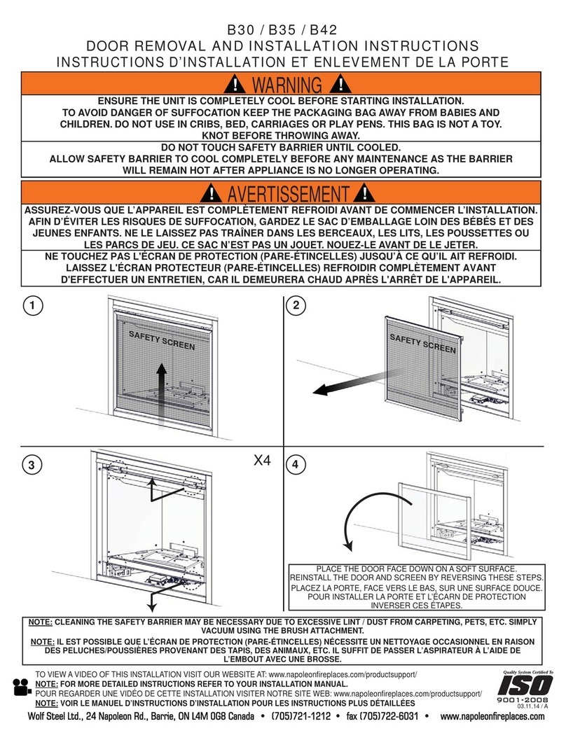 Napoleon B30 User manual