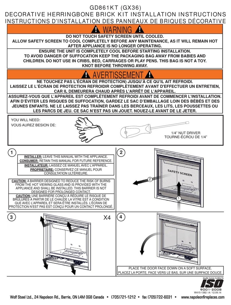 Napoleon GD861KT installation instructions