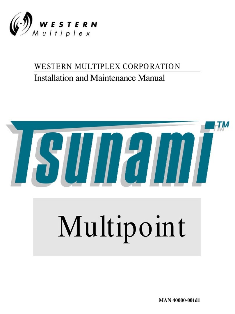Western multiplex Tsunami Multipoint Installation and maintenance manual