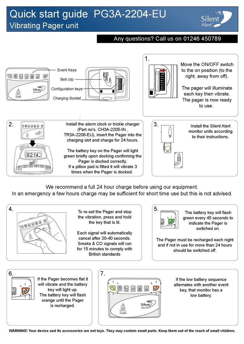 Silent Alert PG3A-2204-EU quick start guide