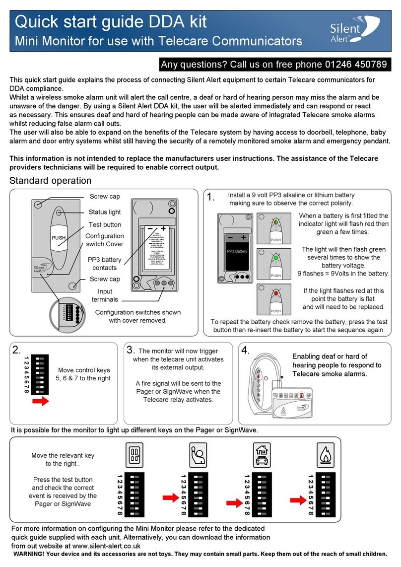 Silent Alert DDA kit quick start guide