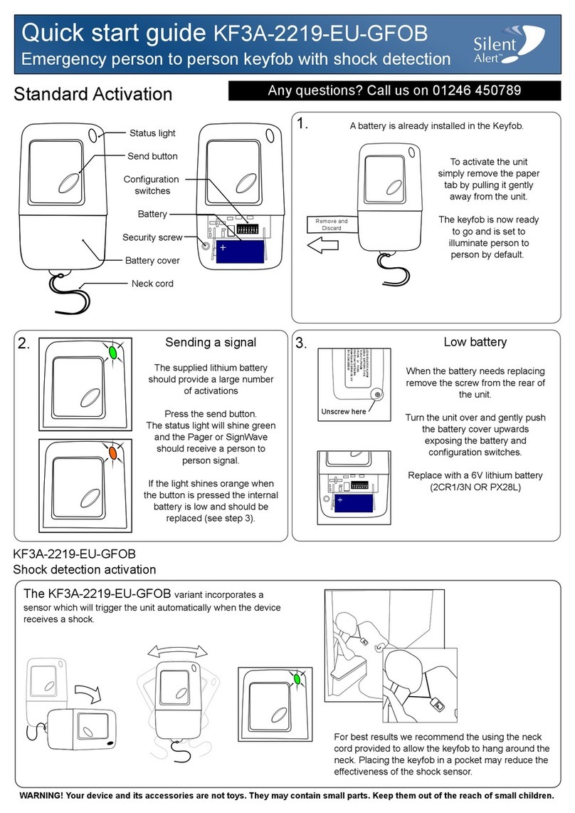 Silent Alert KF3A-2219-EU-GFOB quick start guide