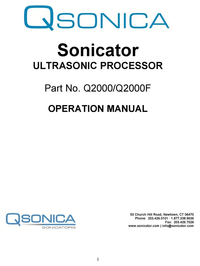 Qsonica Sonicator Q2000 User manual
