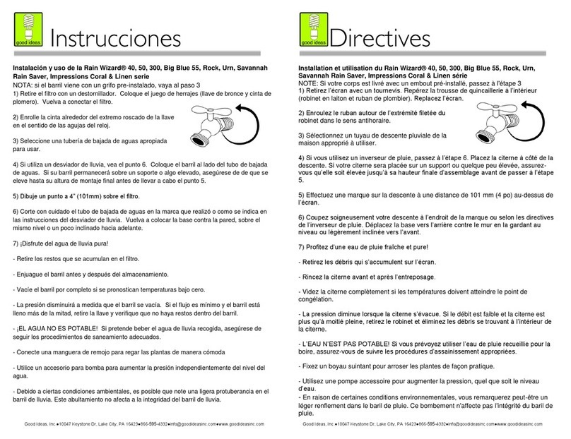 Good Ideas Rain Wizard 40 User manual